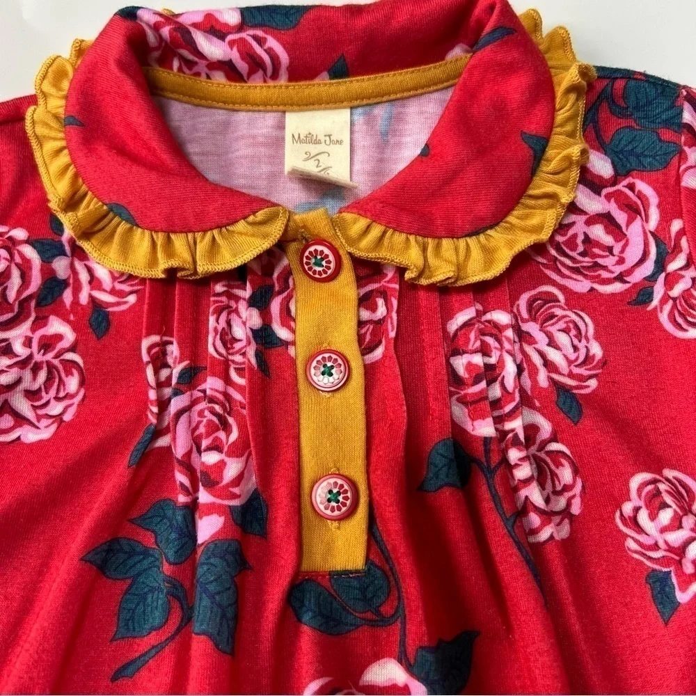 Matilda Jane Girls Size 2 Sleepyhead PJ Nightgown Choose Your Own Path Christmas